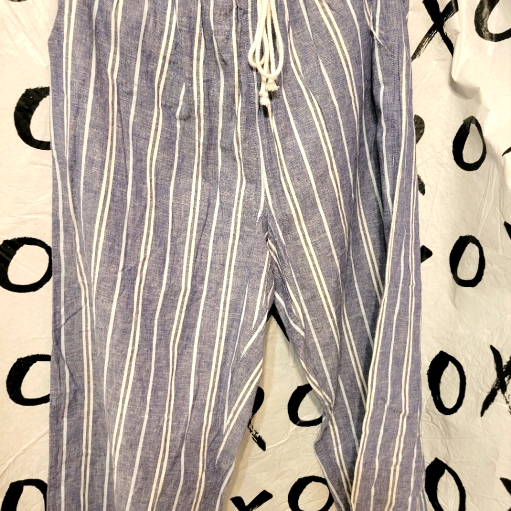 New! Beachlunchlounge XL linen cropped pants